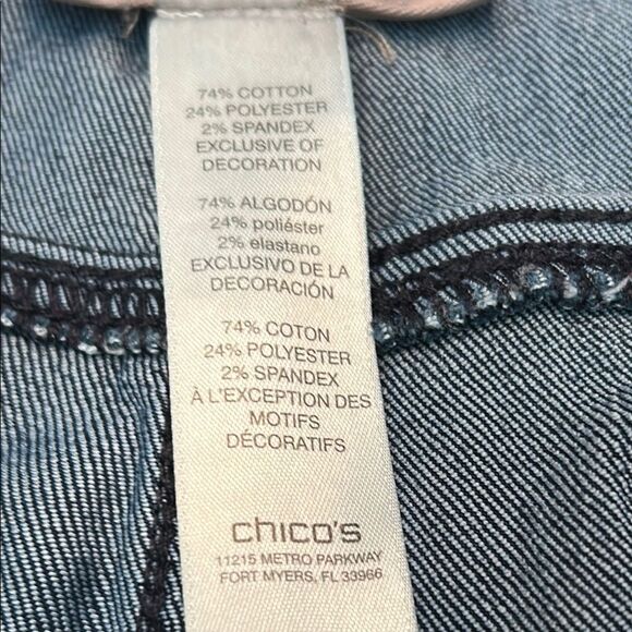 Chico's Fab Slimming Size 10 Ankle & Cropped EUC - Picture 8 of 11